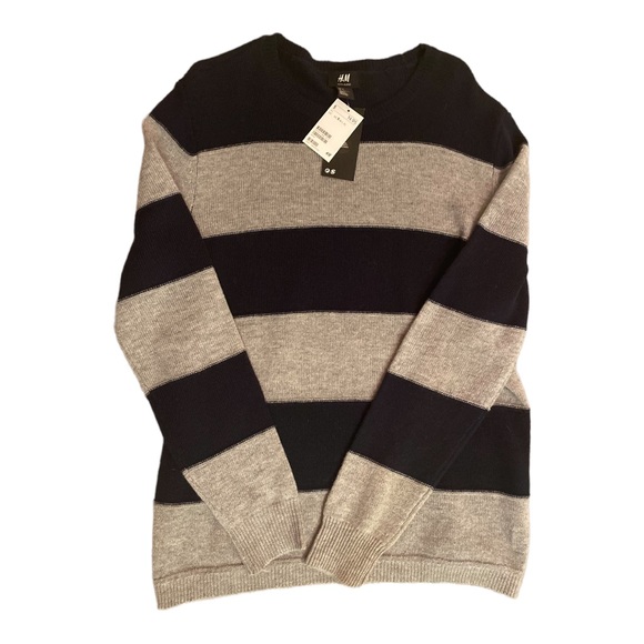 New Men’s Stripped H&M Sweater - Picture 1 of 5